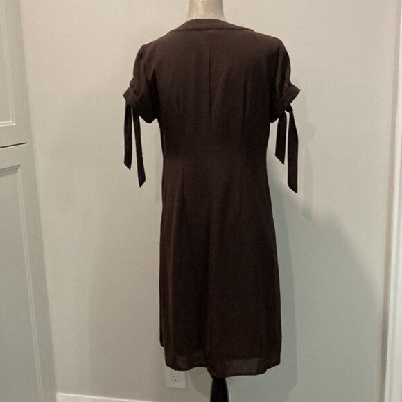SPENSE Brown Short Sleeve Dress 8 medium - Picture 10 of 13